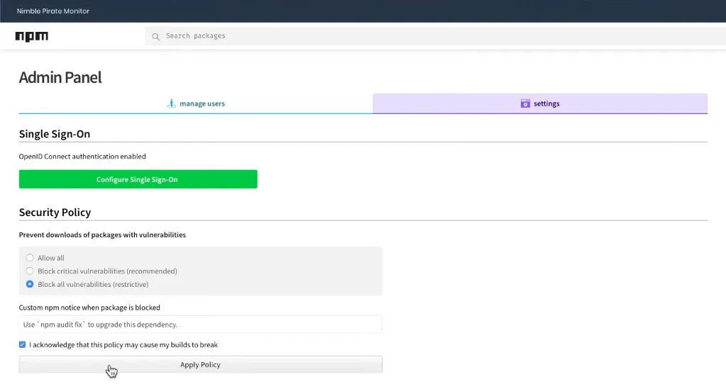 Package Filtering