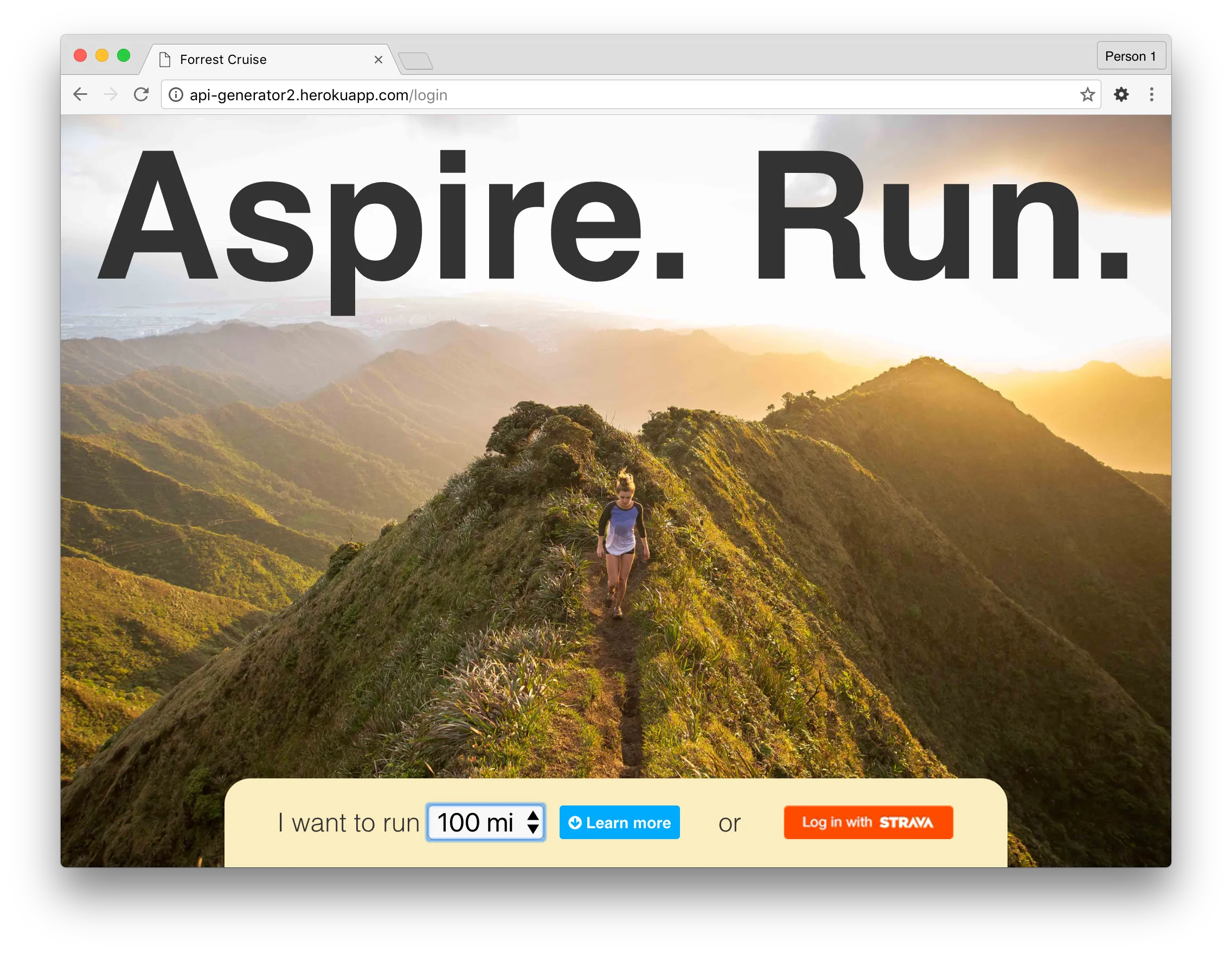 Forrest Cruise Landing Page