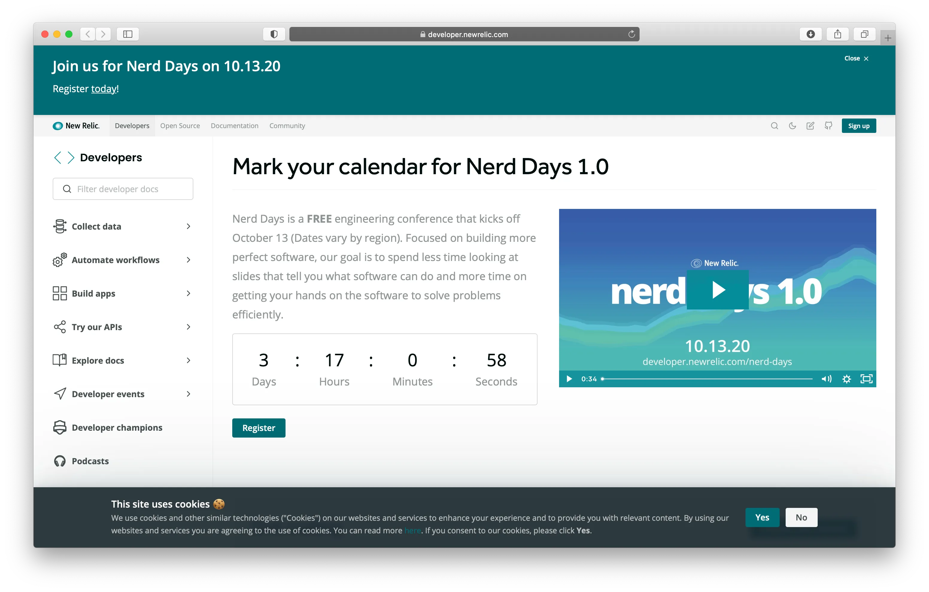 home page