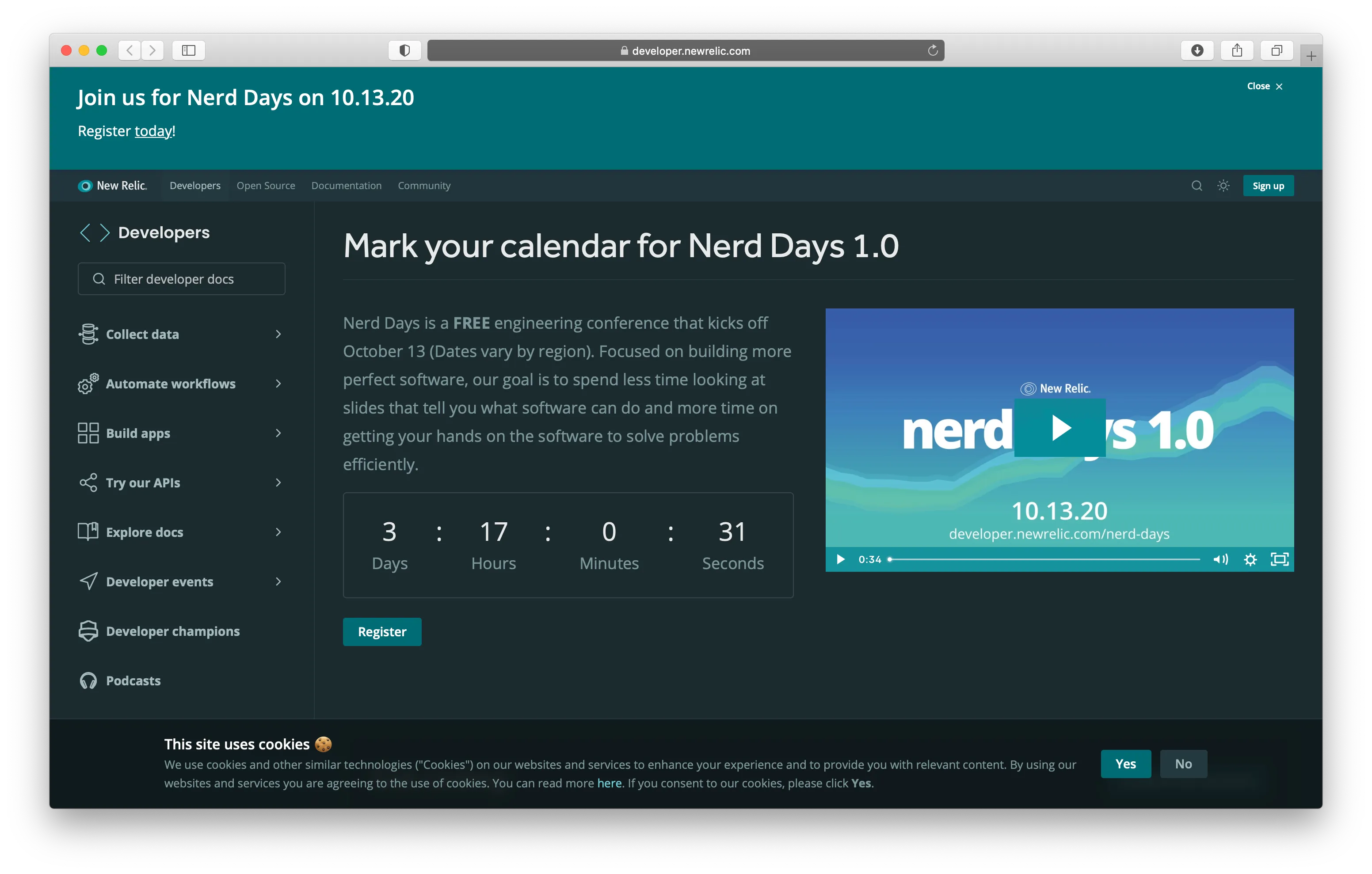 Developer website